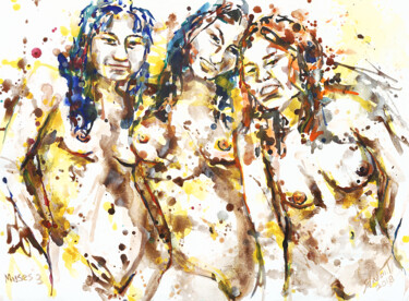 绘画 标题为“Muses3” 由Gordonartist1, 原创艺术品, 丙烯