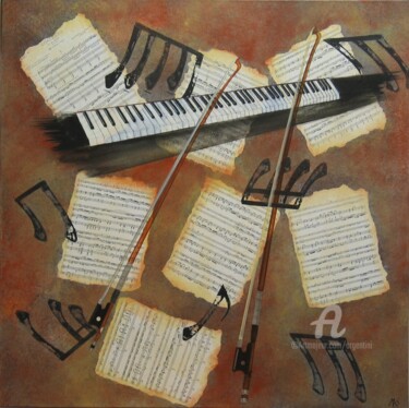 Peinture intitulée "Premier mouvement" par Marina Argentini, Œuvre d'art originale, Acrylique