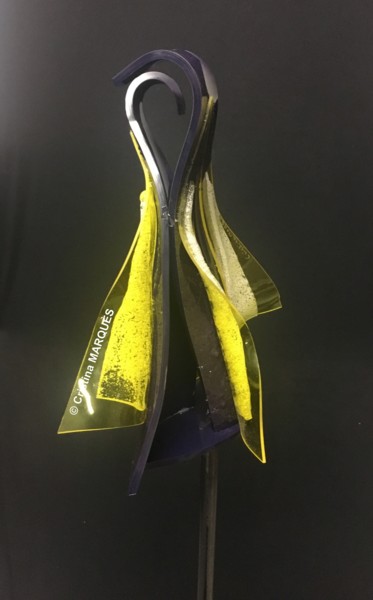 Sculptuur getiteld "Couple de Sterne Ro…" door Cristina Marquès, Origineel Kunstwerk, Plastic