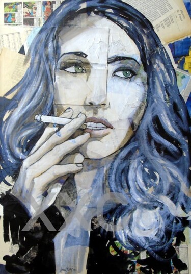Peinture intitulée "Laura s" par Vincent Tessier Xxc, Œuvre d'art originale, Acrylique