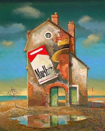 Painting titled "Loneliness" by Tony Ignatov, Original Artwork, Oil