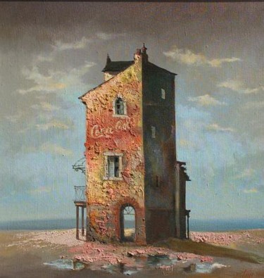 Painting titled "Loneliness I" by Tony Ignatov, Original Artwork, Oil