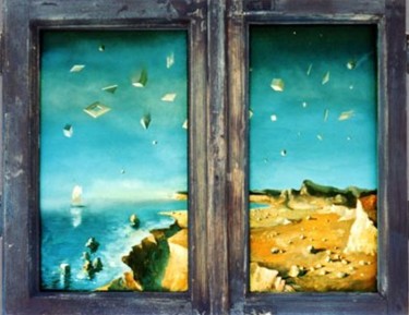 Painting titled "Hot summer" by Tony Ignatov, Original Artwork, Oil