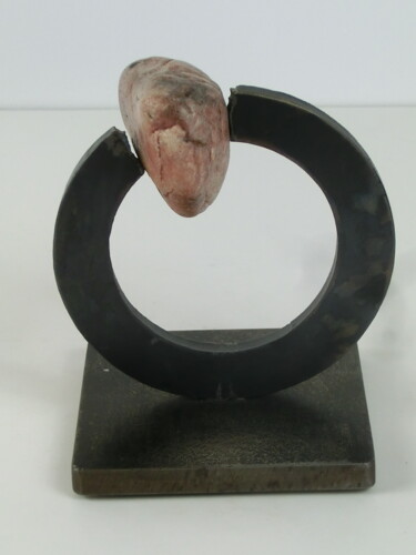 Scultura intitolato "In der Klemme (klei…" da Richard Blaas, Opera d'arte originale, Metalli