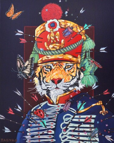 Painting titled "Le déserteur" by Yann Michael Talvas, Original Artwork, Acrylic