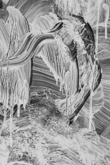 chaos blanc Photographie intitulée "chaos blanc" par Elisabeth Laplante, Œuvre d'art originale, Photographie numérique