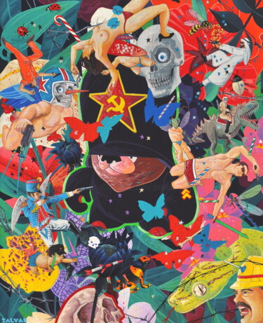 Peinture intitulée "Bataille de San Rom…" par Yann Michael Talvas, Œuvre d'art originale, Acrylique