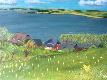 Malerei mit dem Titel "Rügen Mönchgut Gager" von Stefan Dhein, Original-Kunstwerk, Öl