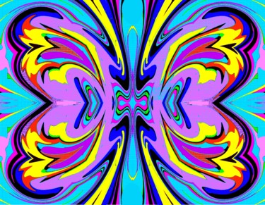 Digital Arts titled "Butterfly" by Peter Jalesh, Original Artwork, Digital Painting