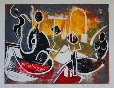 印花与版画 标题为“Pas (que) raisonnab…” 由Hervé Marchelidon, 原创艺术品, Linocuts