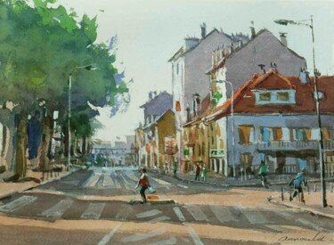 Peinture intitulée "Villers les Nancy 2…" par Christian Arnould, Œuvre d'art originale, Aquarelle