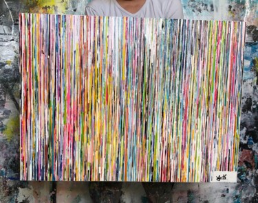 #13 COLLECTION "ONDÉE POSITIVE" CYSSL Painting titled "#13 COLLECTION "OND…" by A.T.6 Alexandre Trubert, Original Artwork, Acrylic