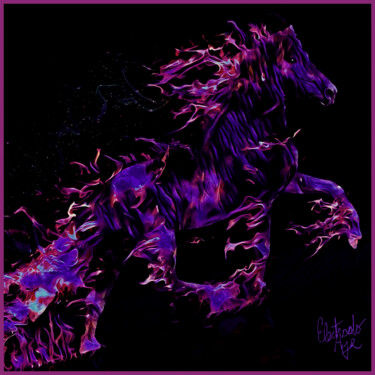 数字艺术 标题为“Equine Dream” 由Electrodoage, 原创艺术品, 数字油画
