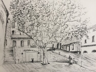 Drawing titled "Mallemort en Proven…" by Mc Toulouse, Original Artwork, Ink