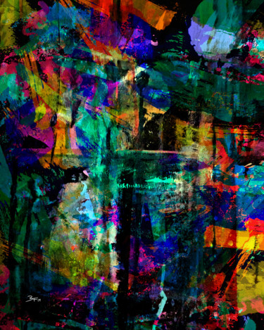Digital Arts titled "Incoherent Expressi…" by Barry Farley Visual Arts, Original Artwork, Digital Painting Mounted on Other…
