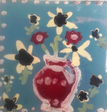 제목이 "Bouquet de fleur pr…"인 미술작품 Jean-Marc Subira로, 원작, 구아슈