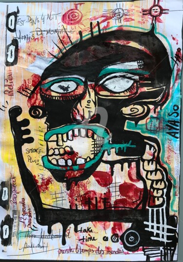Peinture intitulée "Take time" par Aya So, Œuvre d'art originale, Acrylique