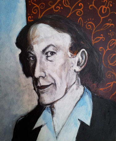 Peinture intitulée "PORTRAIT DE C NOORB…" par Patrick Santus, Œuvre d'art originale, Huile Monté sur Châssis en bois