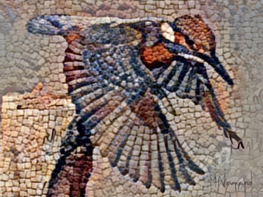 2019-08-29 mosaïque (peinture)-martin-pêcheur Digital Arts titled "2019-08-29 mosaïque…" by Michel Normand, Original Artwork, Digital Painting