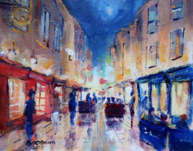 제목이 "Galway City Nights"인 미술작품 Bill O'Brien로, 원작, 아크릴