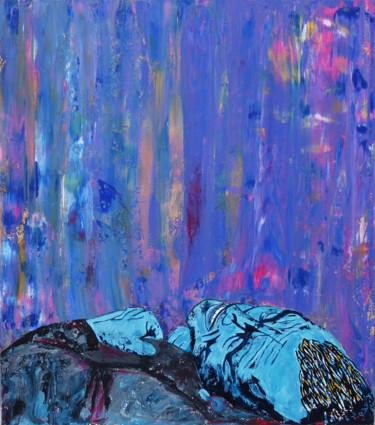 绘画 标题为“Color pressure” 由Igor Bezrodnov, 原创艺术品, 丙烯 安装在木质担架架上