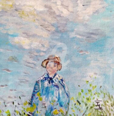Peinture intitulée "Le fils de Monet" par Isabelle Lucas, Œuvre d'art originale, Huile