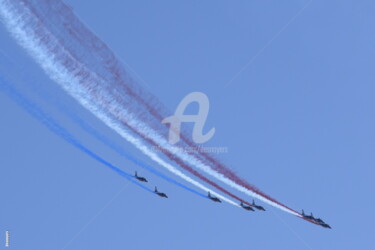 Photographie intitulée "PATROUILLE DE FRANCE" par Desnoyers, Œuvre d'art originale, Photographie numérique