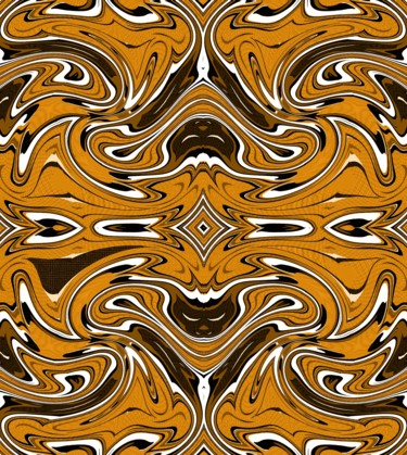 Digital Arts titled "Arched brown trees" by Peter Jalesh, Original Artwork, Digital Painting