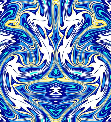 Digital Arts titled "Water bouquet" by Peter Jalesh, Original Artwork, Digital Painting