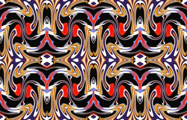 Digital Arts titled "Sunset, tilted in t…" by Peter Jalesh, Original Artwork, Digital Painting