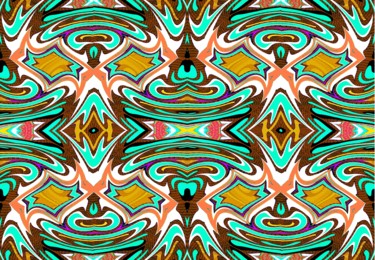 Digital Arts titled "Thorny Tapestry" by Peter Jalesh, Original Artwork, Digital Painting