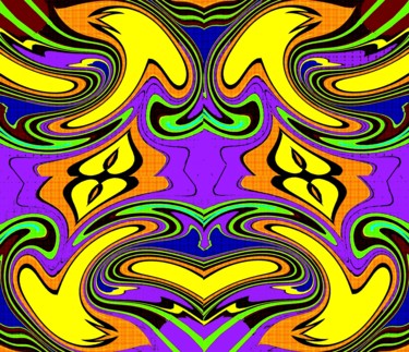 Digital Arts titled "Double rays" by Peter Jalesh, Original Artwork, Digital Painting