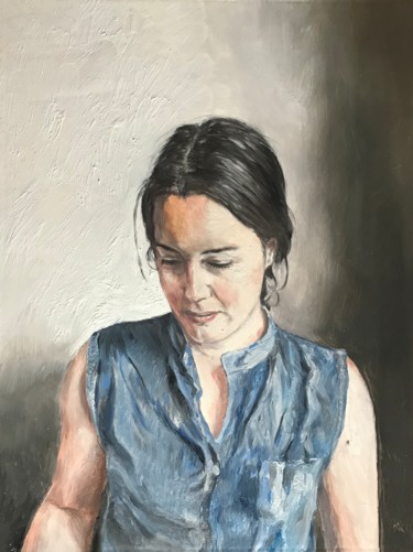 Painting titled "'Someone We Know'" by William Oxer, Original Artwork, Oil