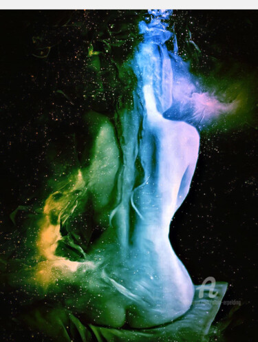 Digital Arts titled "De dos" by Alain Erpelding, Original Artwork, Digital Painting