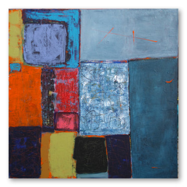 Peinture intitulée "Vilnius" par Juliette Gallas, Œuvre d'art originale, Acrylique Monté sur Châssis en bois