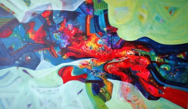 Painting titled "Inner power" by Sanjay Punekar, Original Artwork, Acrylic