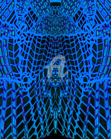 Digitale Kunst getiteld "BLUE2" door Julferas, Origineel Kunstwerk, 2D Digital Work