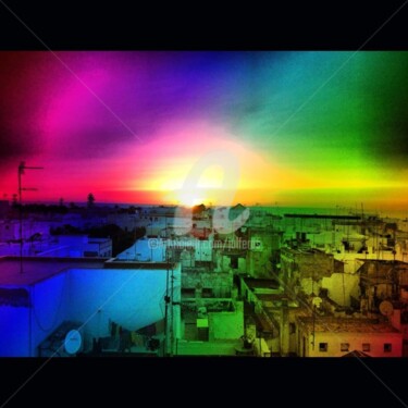 数字艺术 标题为“Cadiz techno rainbow” 由Julferas, 原创艺术品, 2D数字工作