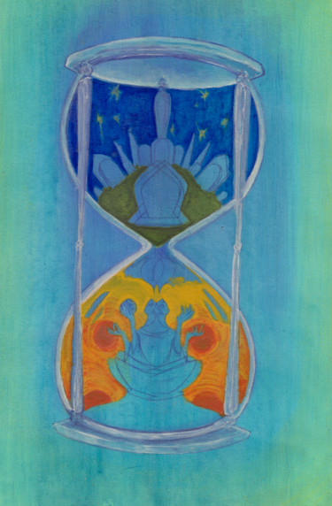 Elvis Theory of Time #3 绘画 标题为“Elvis Theory of Ti…” 由Oberlin The Artist, 原创艺术品, 丙烯