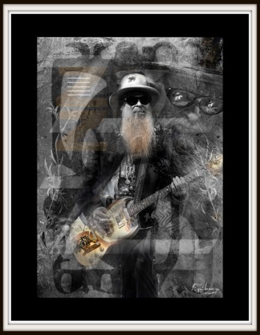 Arts numériques intitulée "ZZ Top" par Epidermic Session, Œuvre d'art originale, Peinture numérique