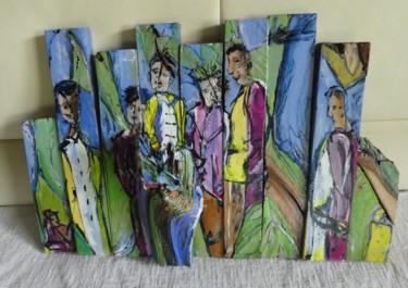 People in different colours#artistsupportpledge Handwerk mit dem Titel "People in different…" von Urs, Original-Kunstwerk