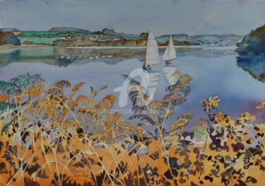 Baie de Daoulas en automne, plaisance paisible,