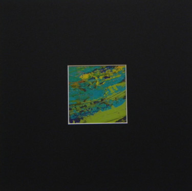 van Put naar Berg by KBC: Green Footprint Schilderij getiteld "van Put naar Berg b…" door Eva Lacres, Origineel Kunstwerk, Olie