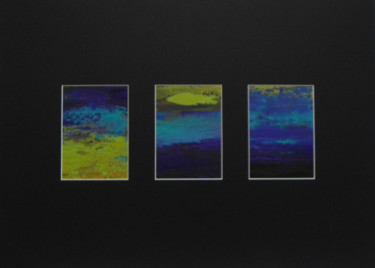Schilderij getiteld "van Put naar Berg b…" door Eva Lacres, Origineel Kunstwerk, Olie Gemonteerd op Houten paneel