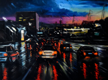 The nonstop movement #artistsupportpledge Painting titled "The nonstop movemen…" by Serghei Ghetiu, Original Artwork, Oil