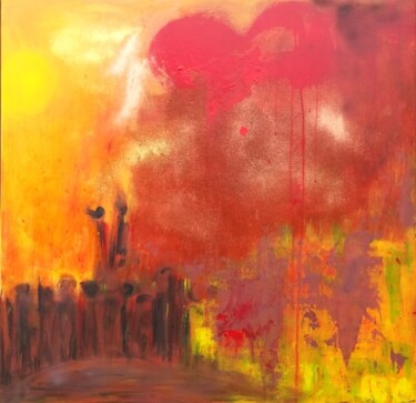 绘画 标题为“Et puisque la terre…” 由Pascaly, 原创艺术品, 颜料