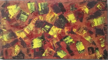 Schilderij getiteld "Mélange de scènes" door Faycel Hakiri, Origineel Kunstwerk, Olie
