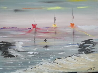 Peinture intitulée "Matin calme" par Pascal Jung, Œuvre d'art originale, Huile