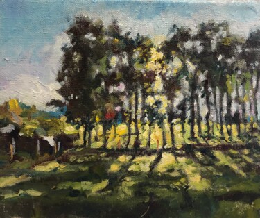 On the Verge of autumn Painting titled "On the Verge of aut…" by Vsevolod Chistiakov, Original Artwork, Oil