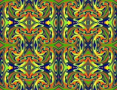 Digital Arts titled "It began with a flo…" by Peter Jalesh, Original Artwork, Digital Painting